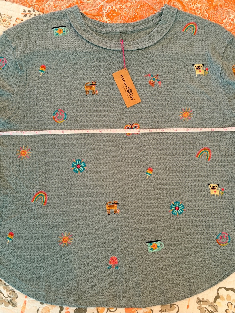 NATURAL LIFE NWT PARKER THERMAL FAVE LITTLE THINGS SHIRT SIZE MEDIUM. - Picture 8 of 8
